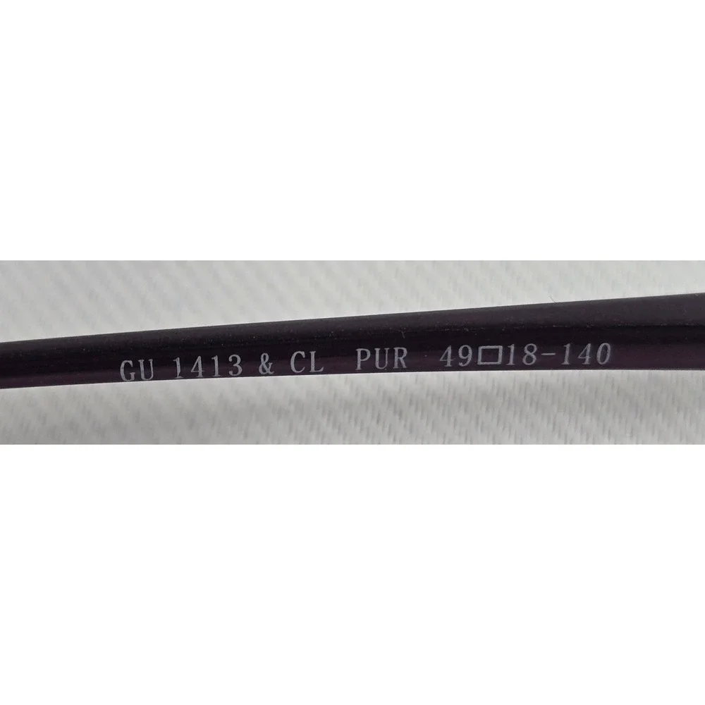Guess Eyeglasses Frames‎ GU 1413 Purple Oval Demo Lens 49-18-140 New